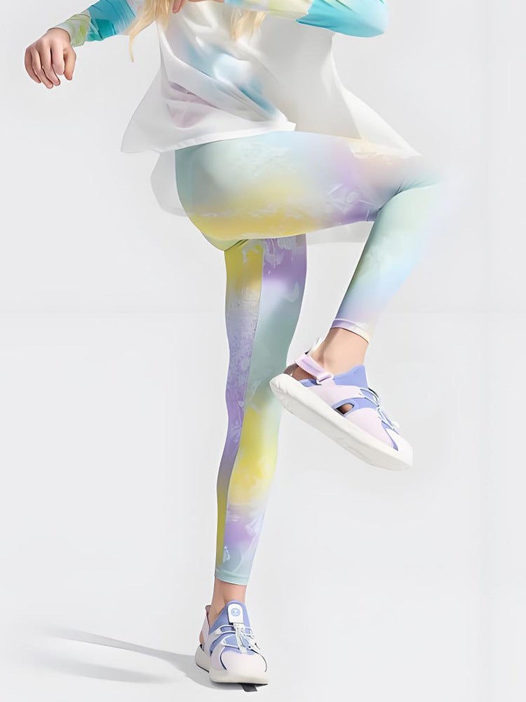 New Girls Sports Tight Yoga Pants Summer Sunscreen Cool Feeling Children Yoga Pants - Image 4